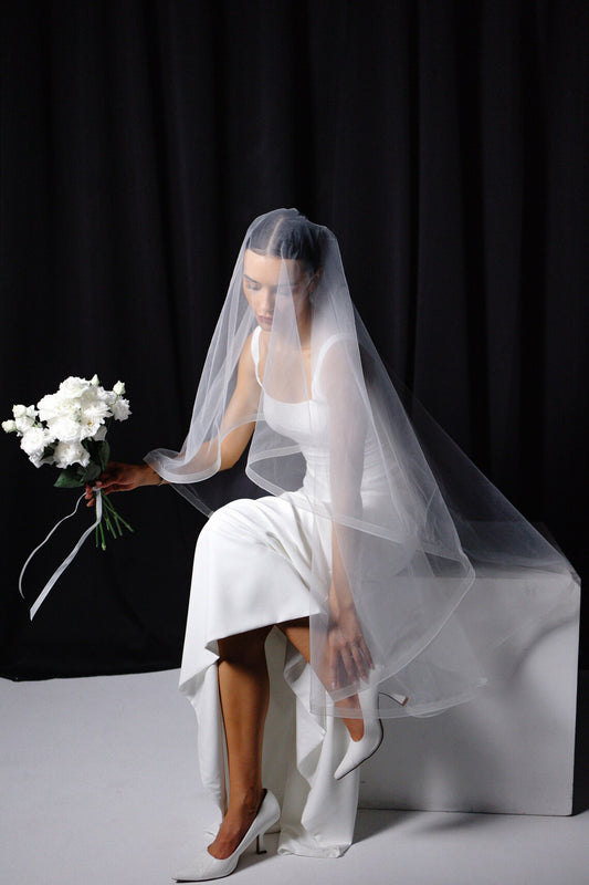 Crinoline Edge Veil with Blusher