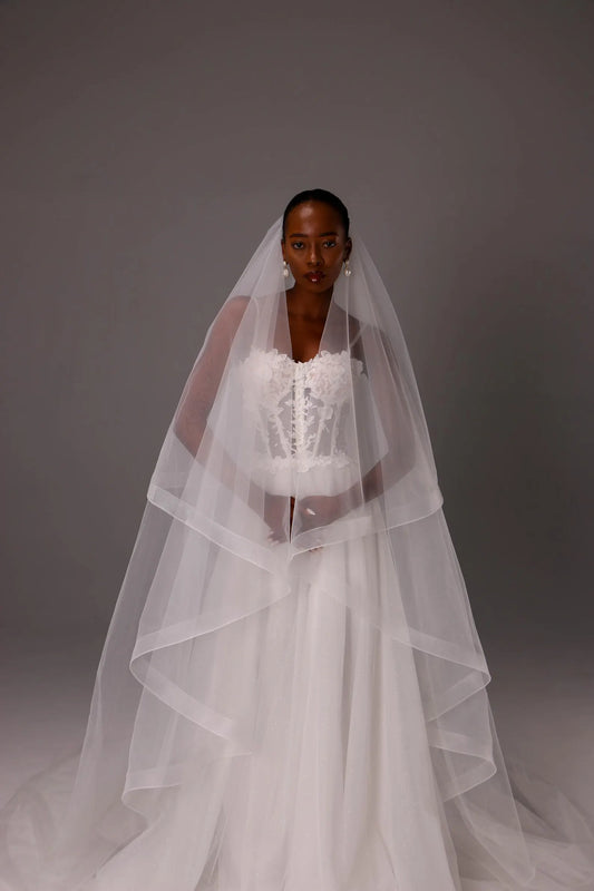 Crinoline Edge Veil with Blusher