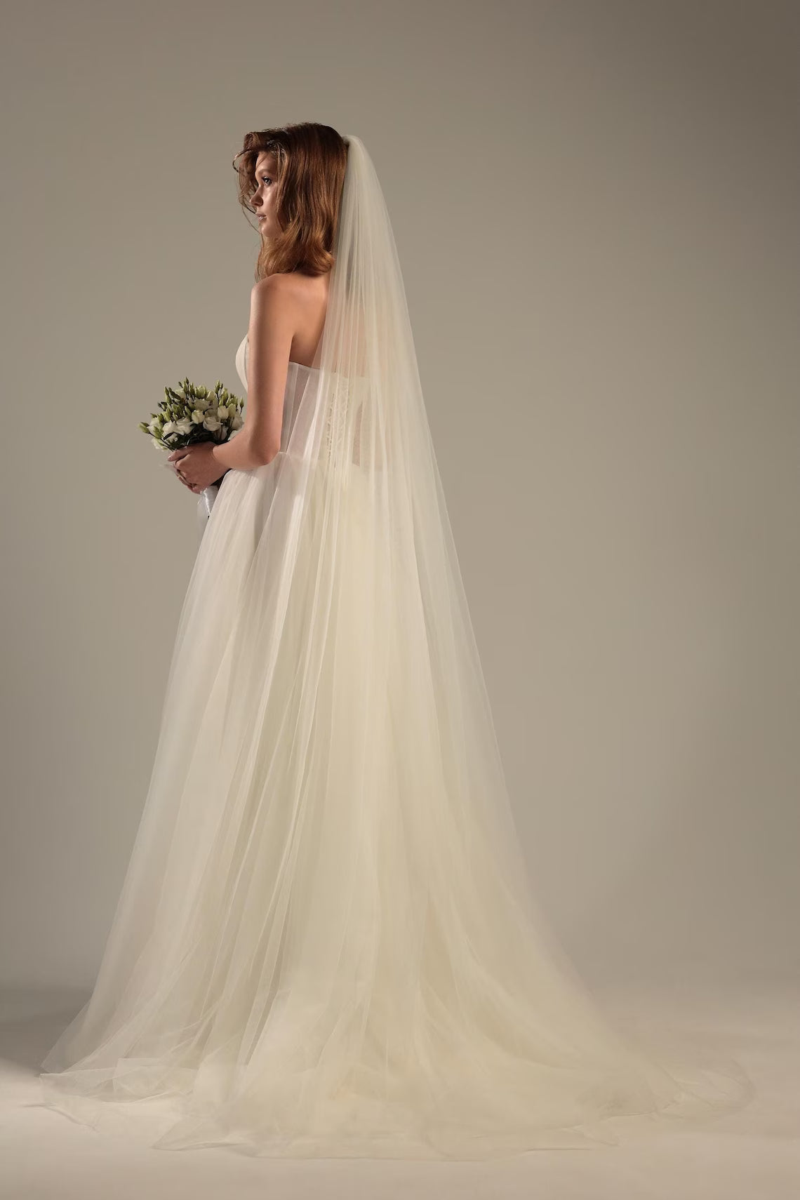 Soft One-Tier Wedding Veil