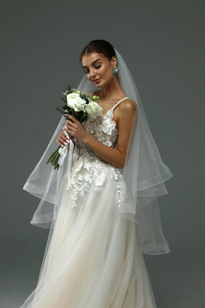 Horsehair Edging Veil with Blusher