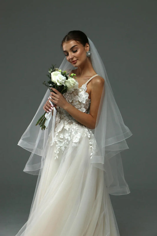 Horsehair Edging Veil with Blusher