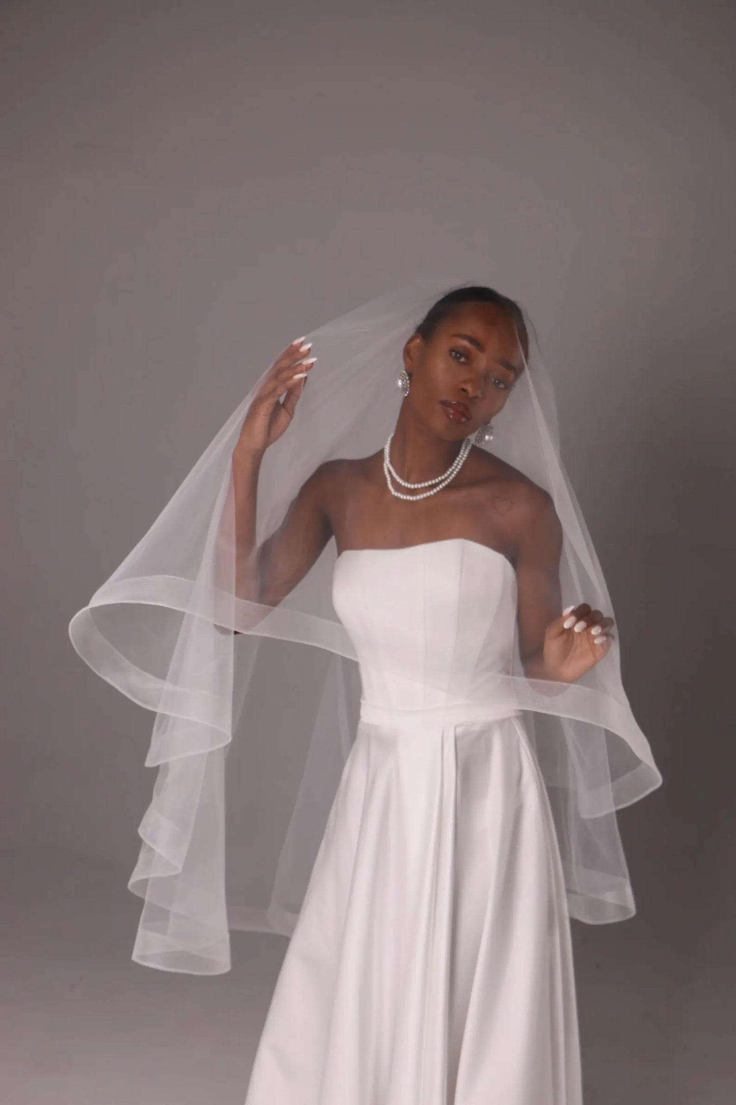 Horsehair Edge Blusher Veil