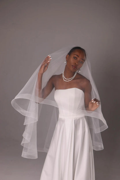 Horsehair Edge Blusher Veil