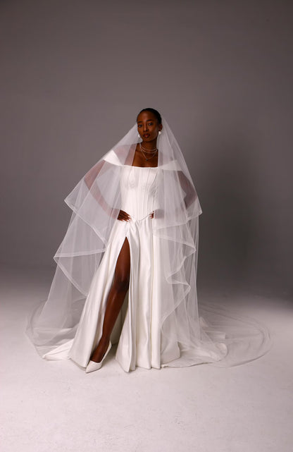 Classic 1-Inch Horsehair Blusher Veil