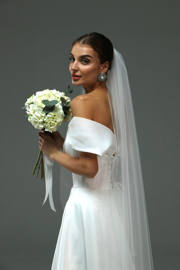 Soft Single-Tier Bridal Veil