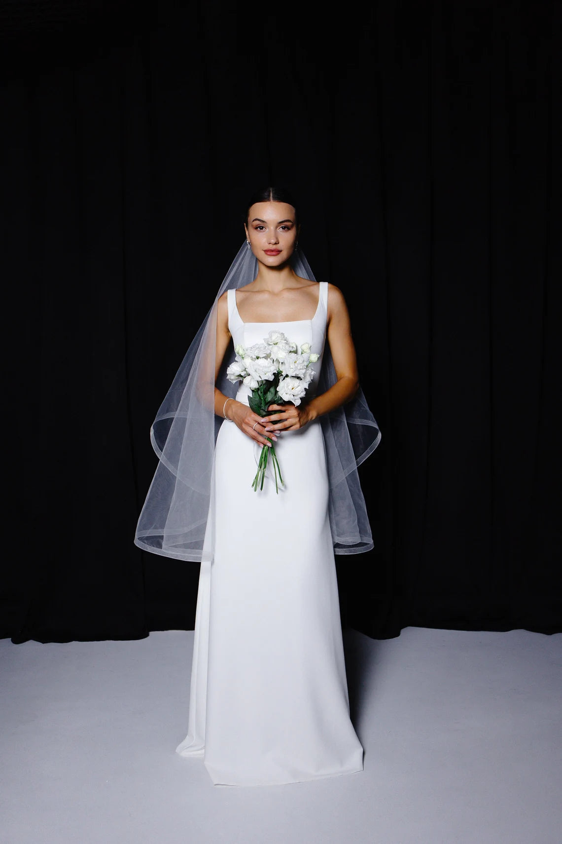 Crinoline Edge Veil with Blusher