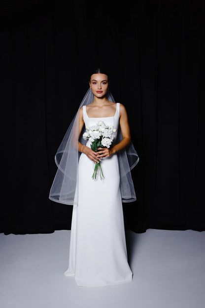 Crinoline Edge Veil with Blusher