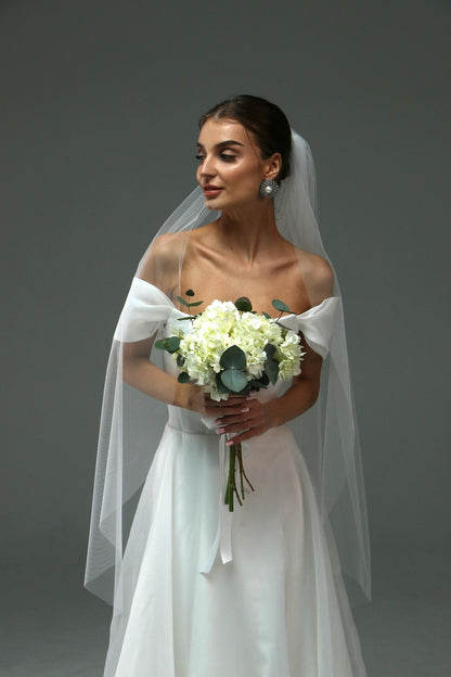 Soft Single-Tier Bridal Veil
