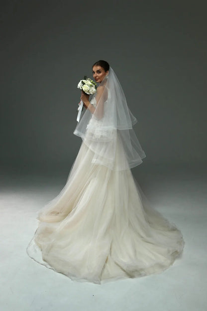 Horsehair Edging Veil with Blusher