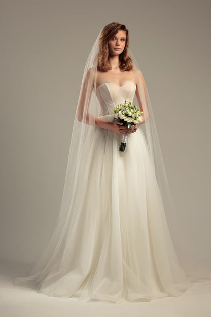 Soft One-Tier Wedding Veil