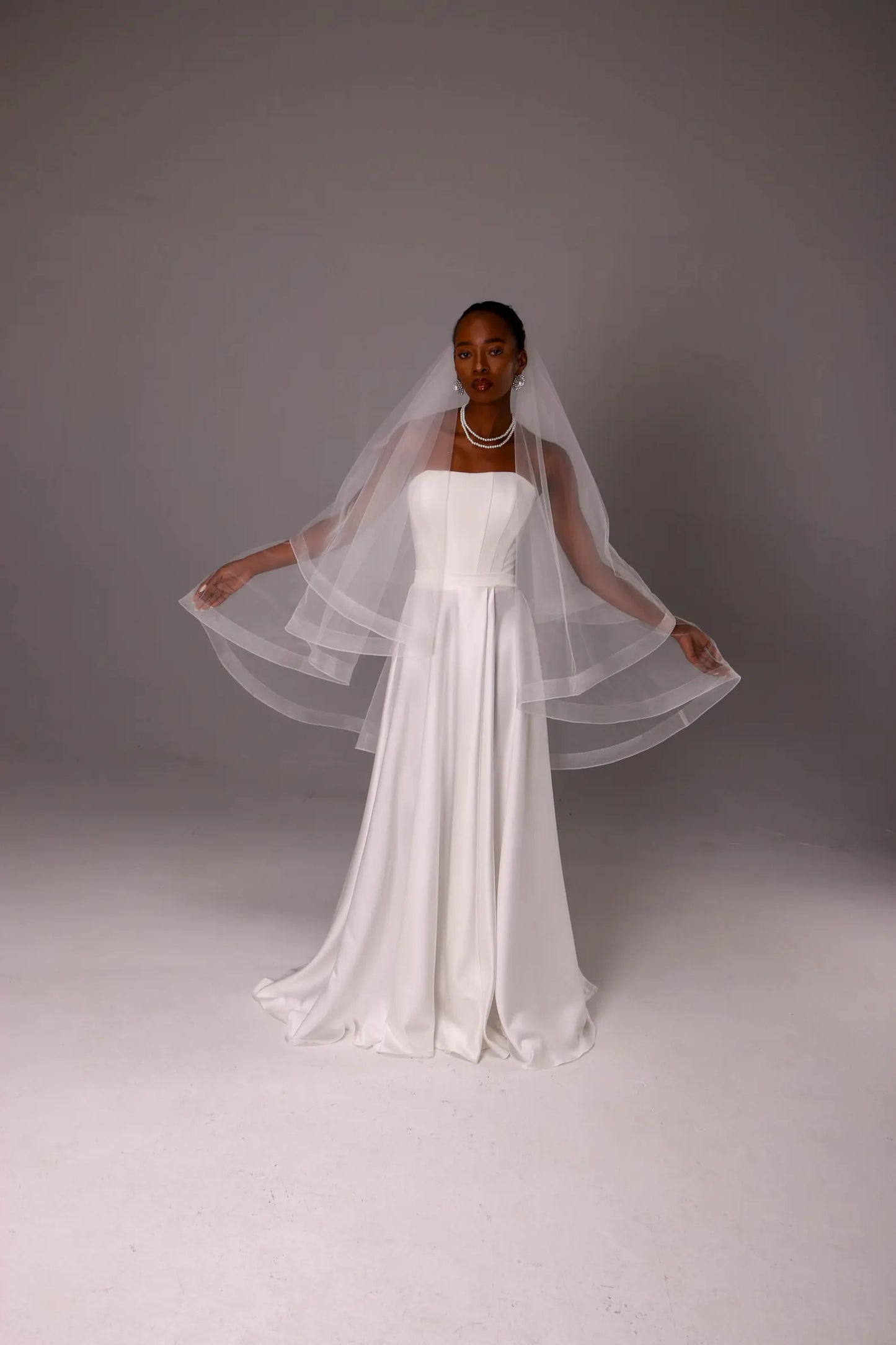 Horsehair Edge Blusher Veil