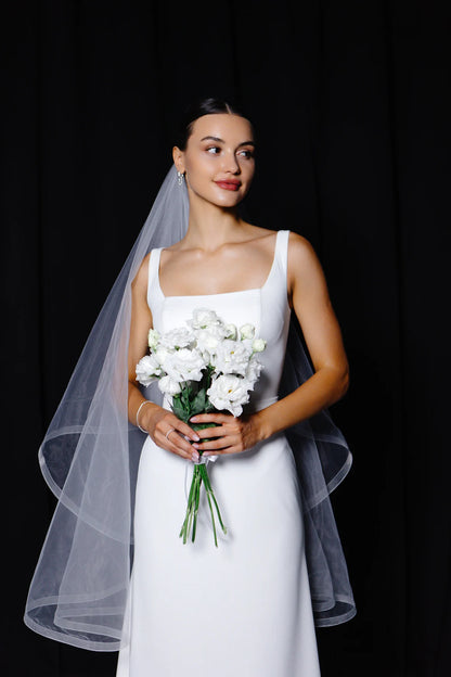 Crinoline Edge Veil with Blusher