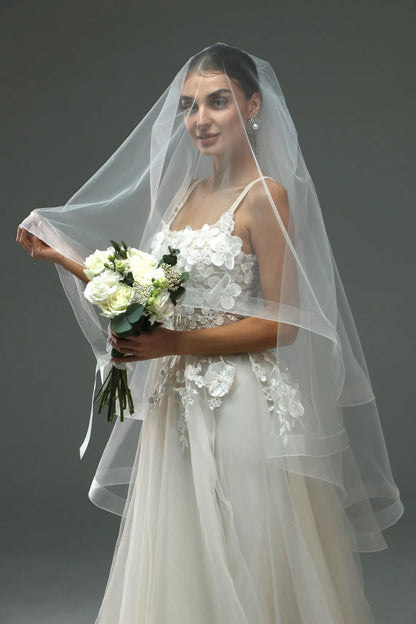 Horsehair Edging Veil with Blusher