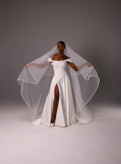 Classic 1-Inch Horsehair Blusher Veil