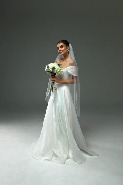 Soft Single-Tier Bridal Veil