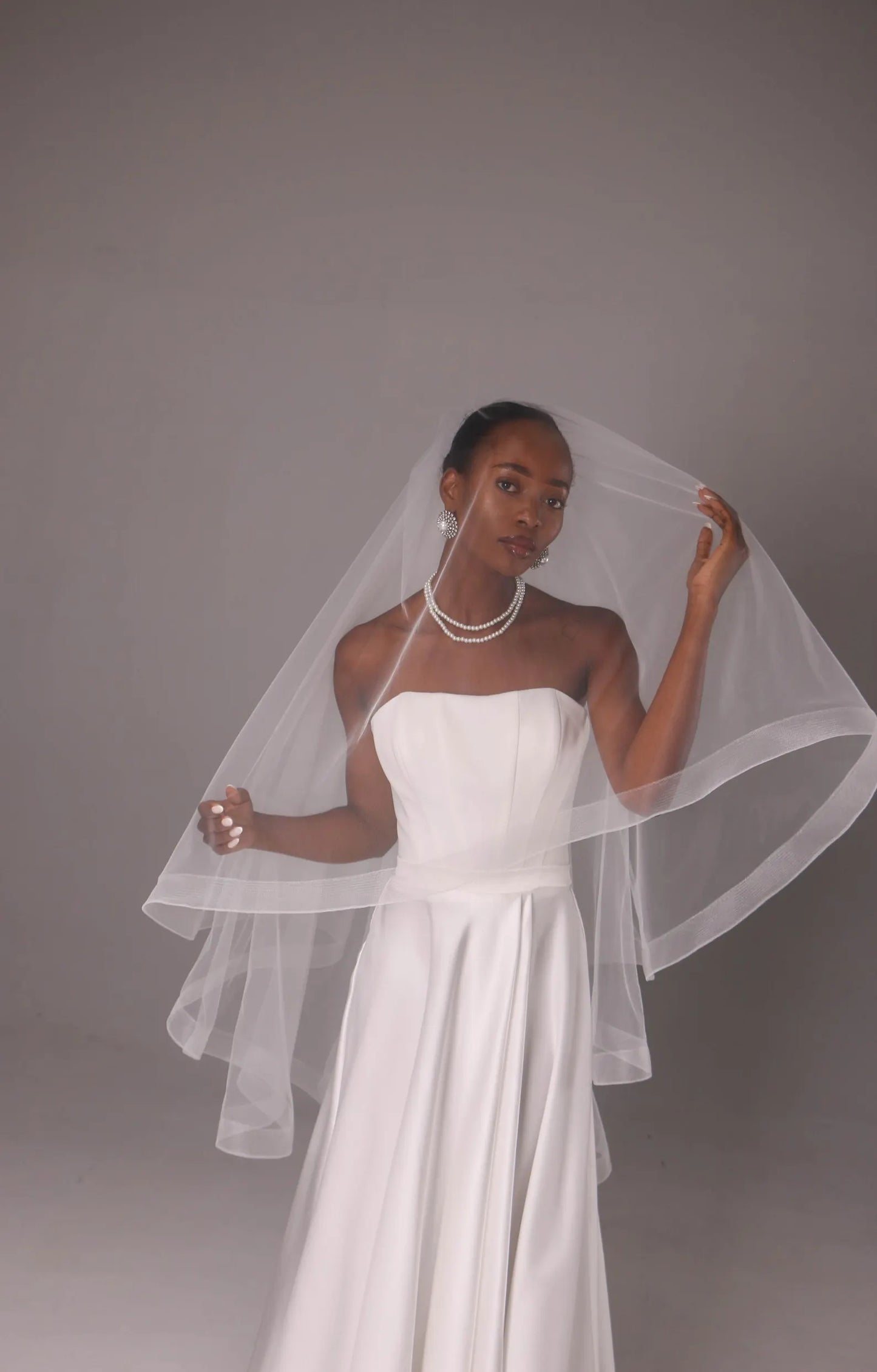 Horsehair Edge Blusher Veil