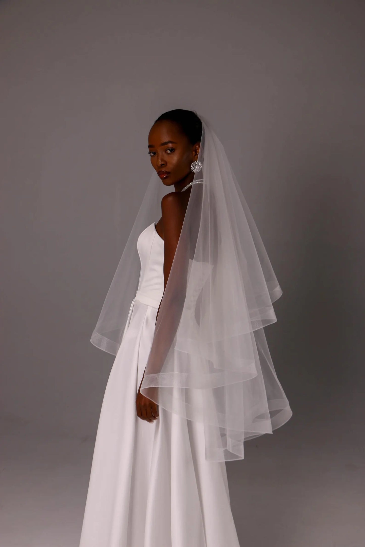 Horsehair Edge Blusher Veil