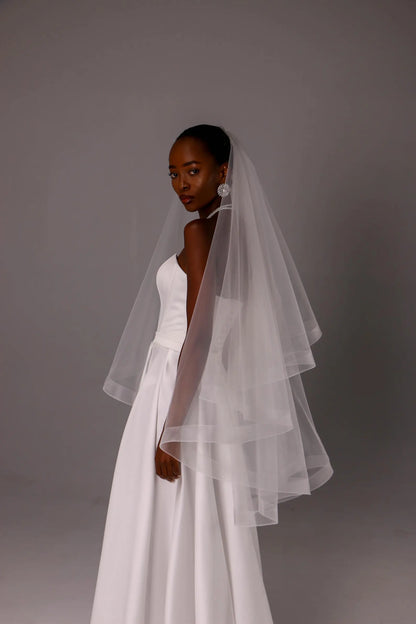 Horsehair Edge Blusher Veil
