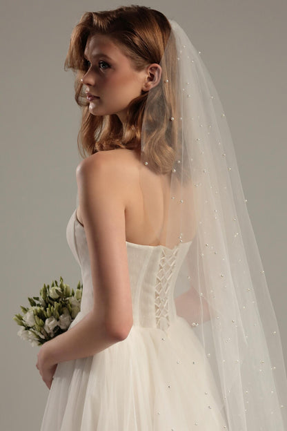 Pearl Single-Tier Wedding Veil
