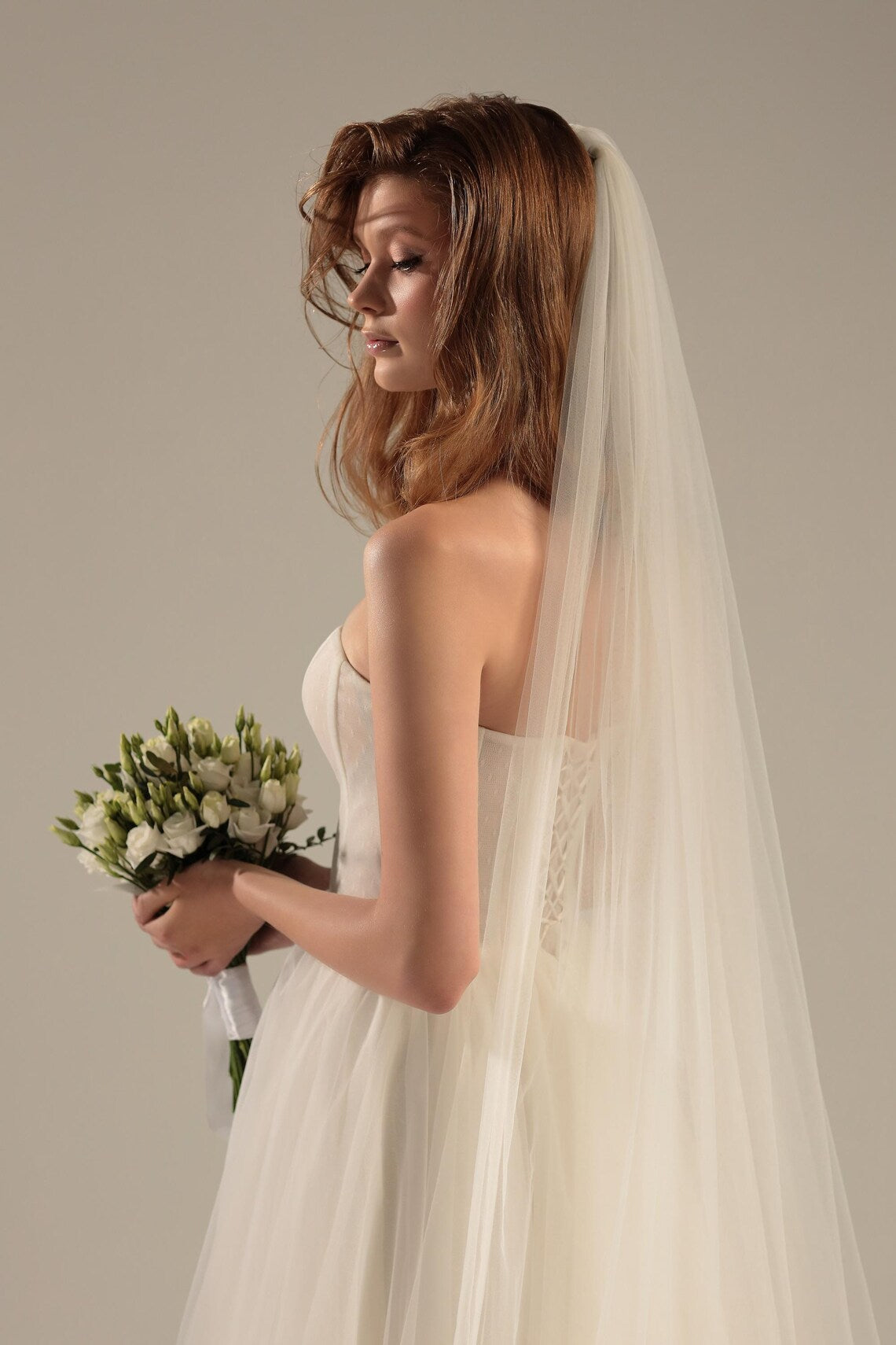 Soft One-Tier Wedding Veil