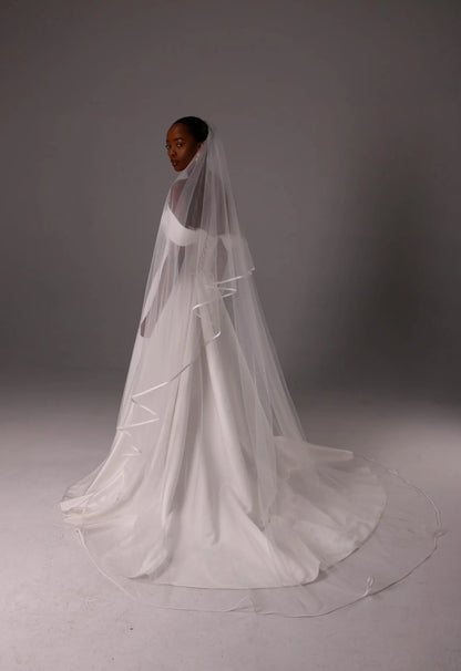 Soft Satin Edge Blusher Veil