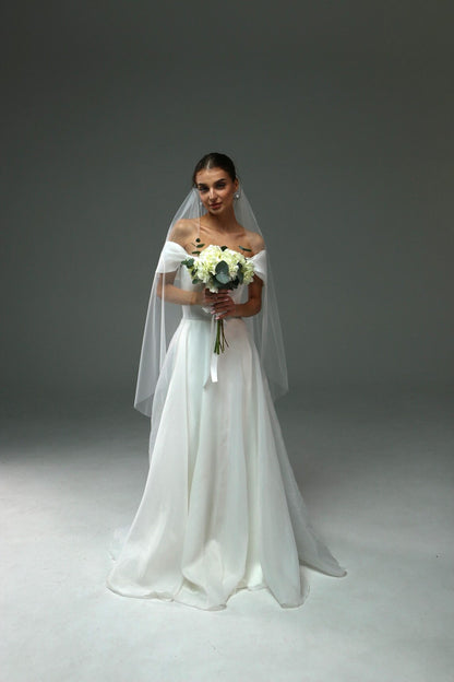 Soft Single-Tier Bridal Veil