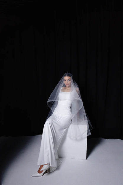 Crinoline Edge Veil with Blusher