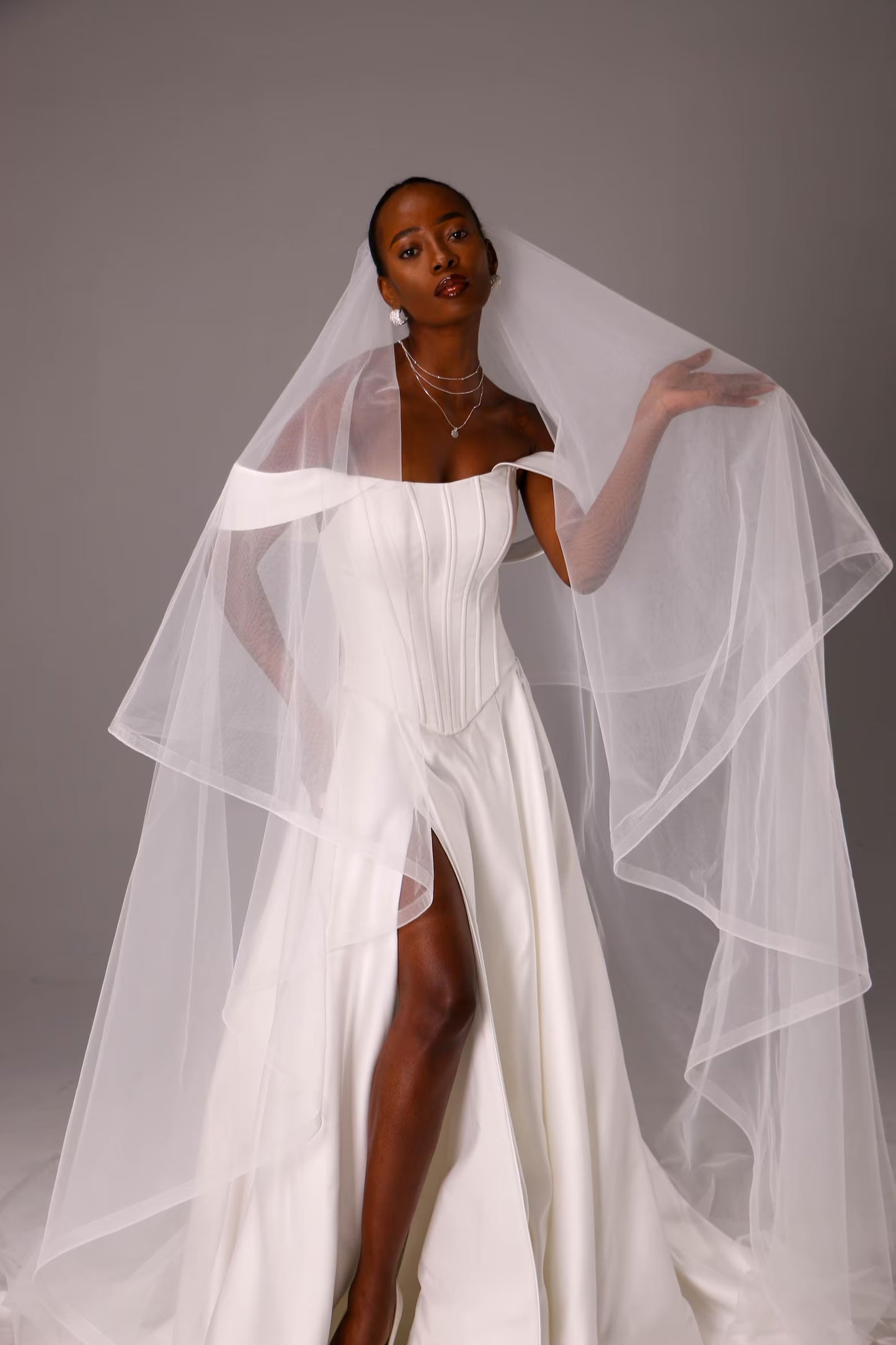 Classic 1-Inch Horsehair Blusher Veil