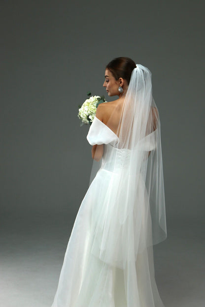 Soft Single-Tier Bridal Veil
