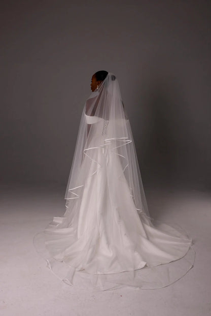 Soft Satin Edge Blusher Veil
