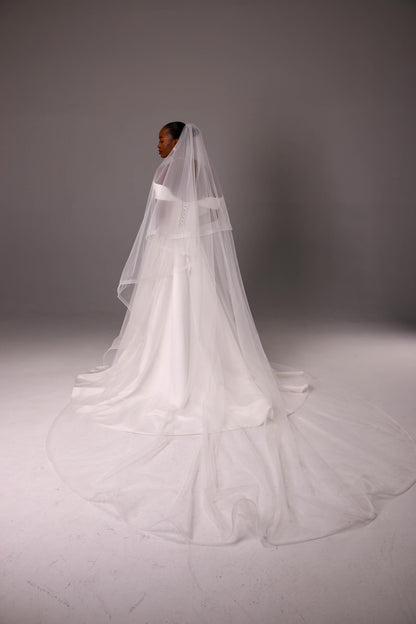 Classic 1-Inch Horsehair Blusher Veil