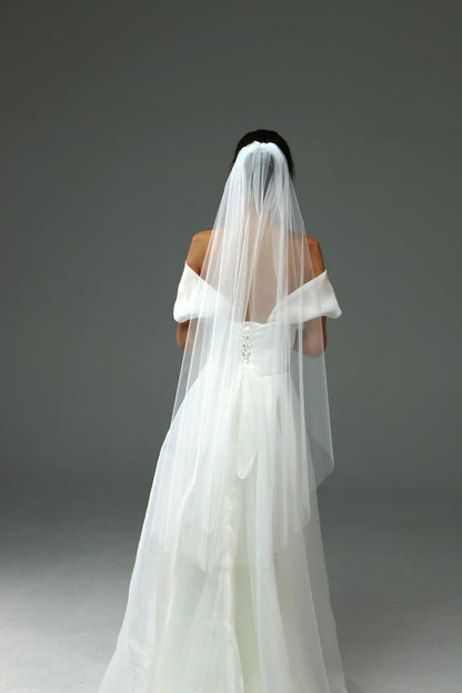 Soft Single-Tier Bridal Veil