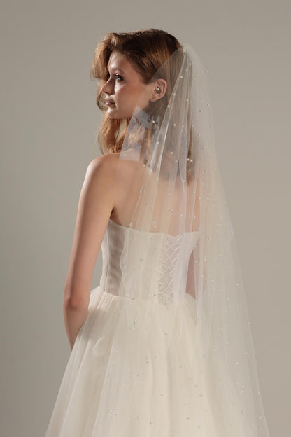 Pearl Single-Tier Wedding Veil
