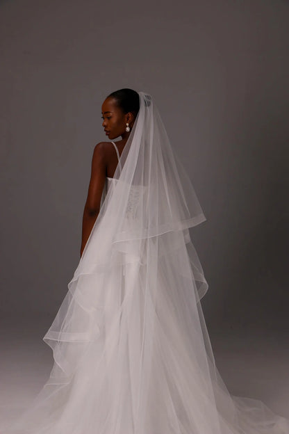 Crinoline Edge Veil with Blusher
