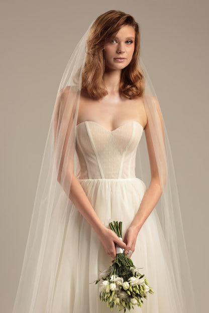 Soft One-Tier Wedding Veil