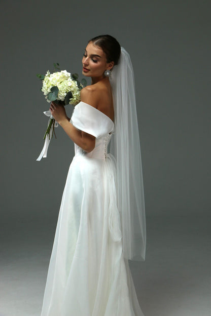 Soft Single-Tier Bridal Veil