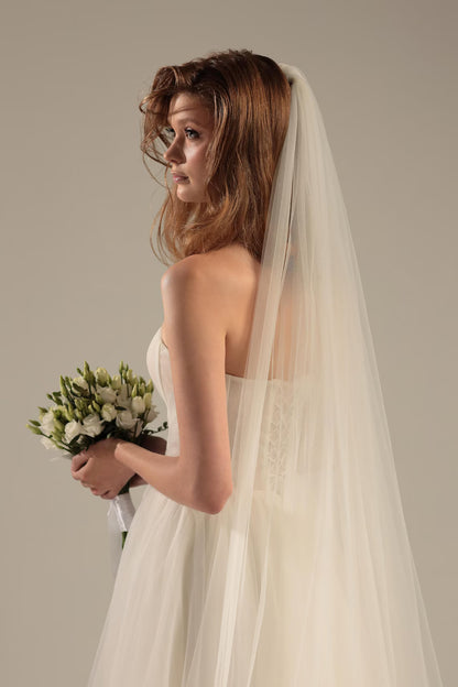 Soft One-Tier Wedding Veil