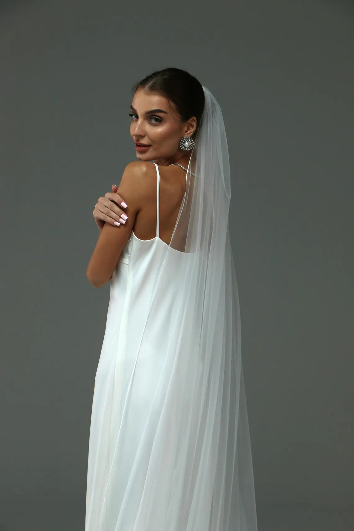 Soft Veil with Pencil Edging