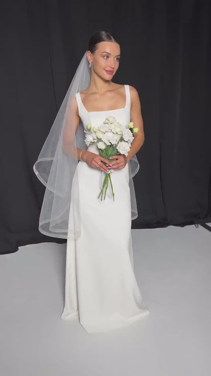 Crinoline Edge Veil with Blusher