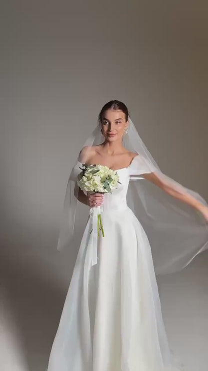 Soft Single-Tier Bridal Veil