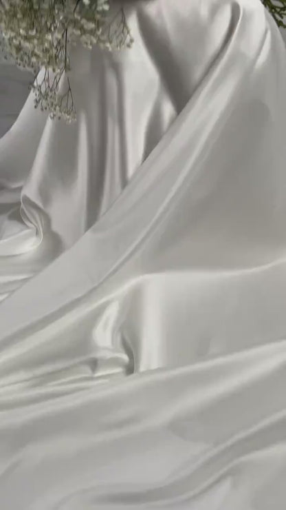Single Layer Satin Edge Veil